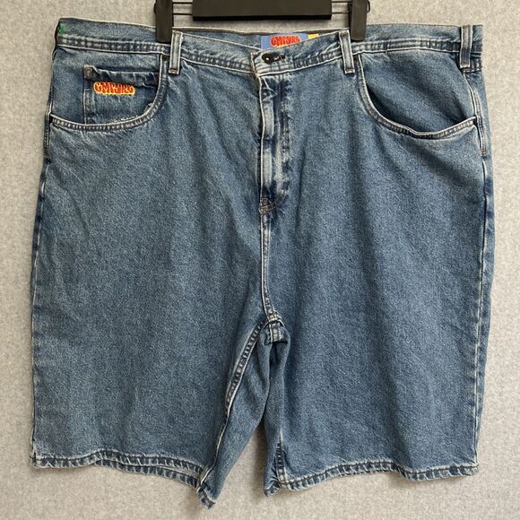 Empyre Mens Jean Shorts Size 44 Blue Denim Skater Y2K Baggy 90s - Picture 1 of 13